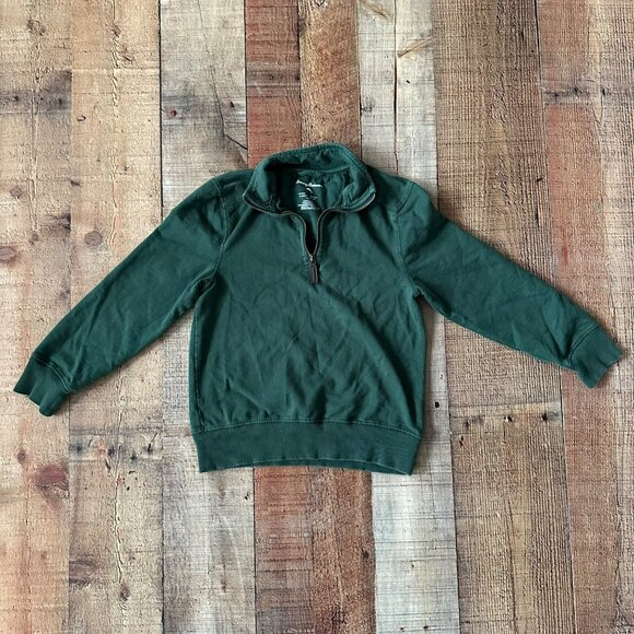 Tommy Bahama Boy's Size Small 5/6 Green Quarter 1/4 Zip Pull Over Sweatshirt - Picture 1 of 6